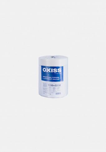 Пленка защитная строительная с клейкой лентой OXISS 0,55/33